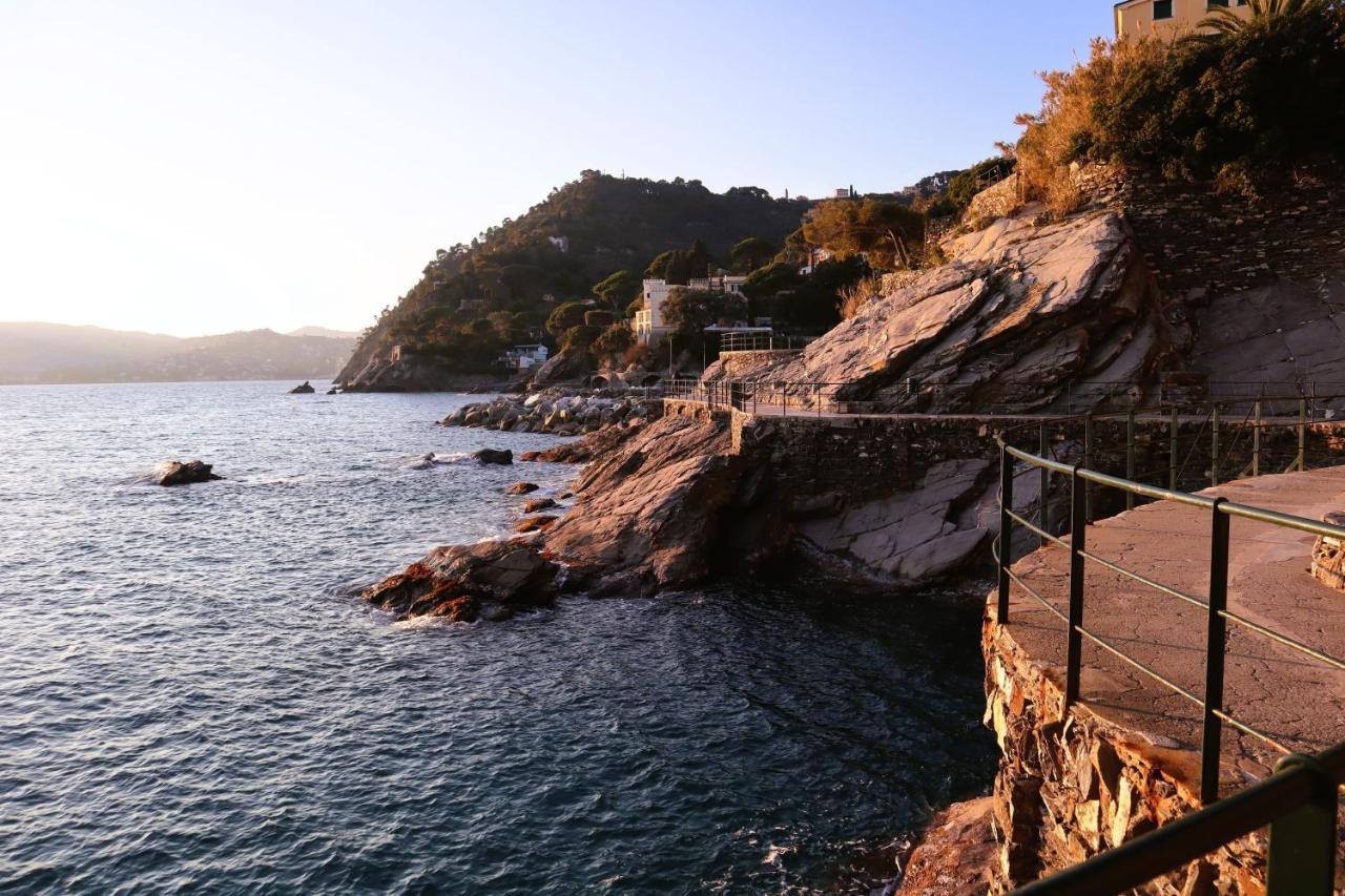 Ferienwohnung Una Conchiglia Sul Mare Attico Vista Portofino Zoagli Exterior foto