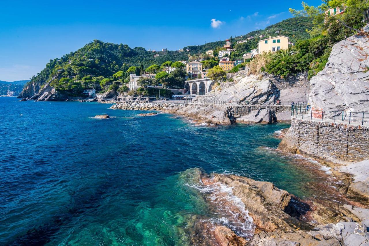 Ferienwohnung Una Conchiglia Sul Mare Attico Vista Portofino Zoagli Exterior foto